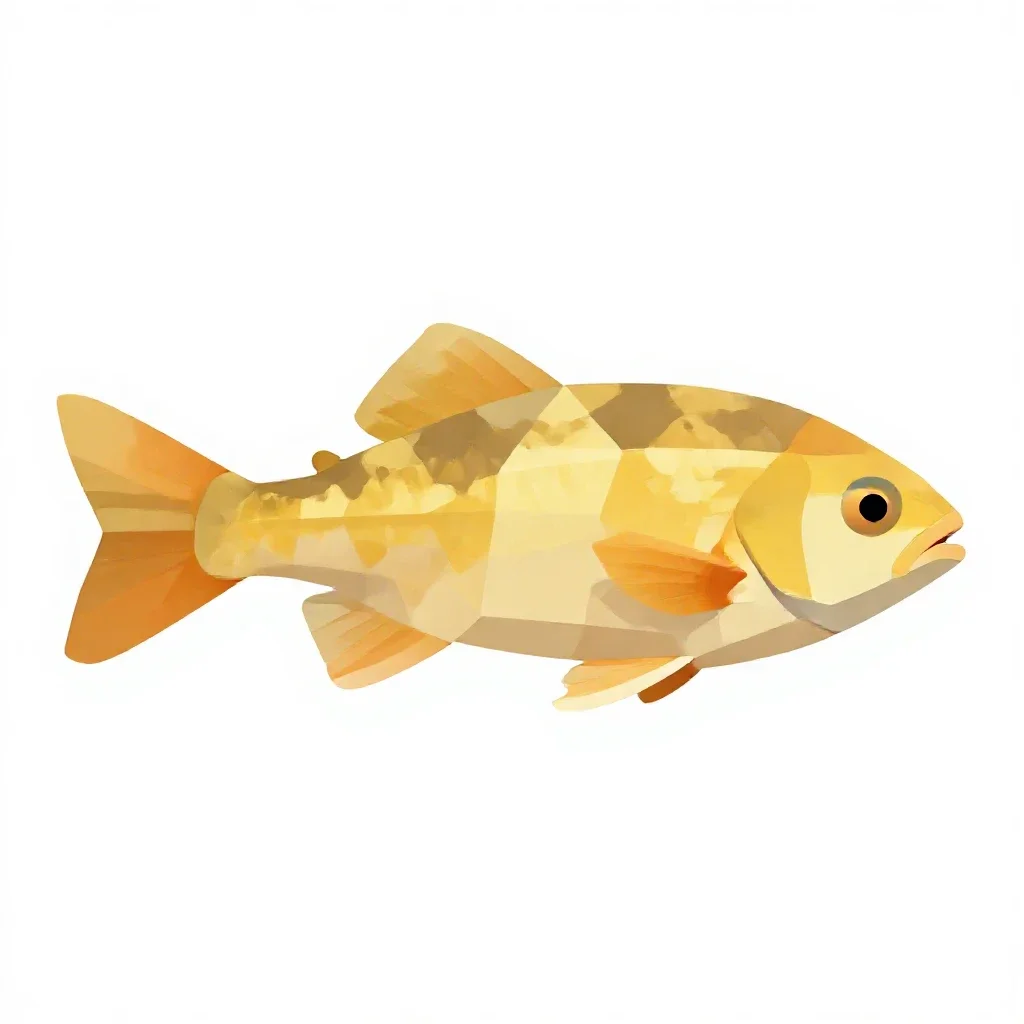 Cypriniform fish isolated on a white background
