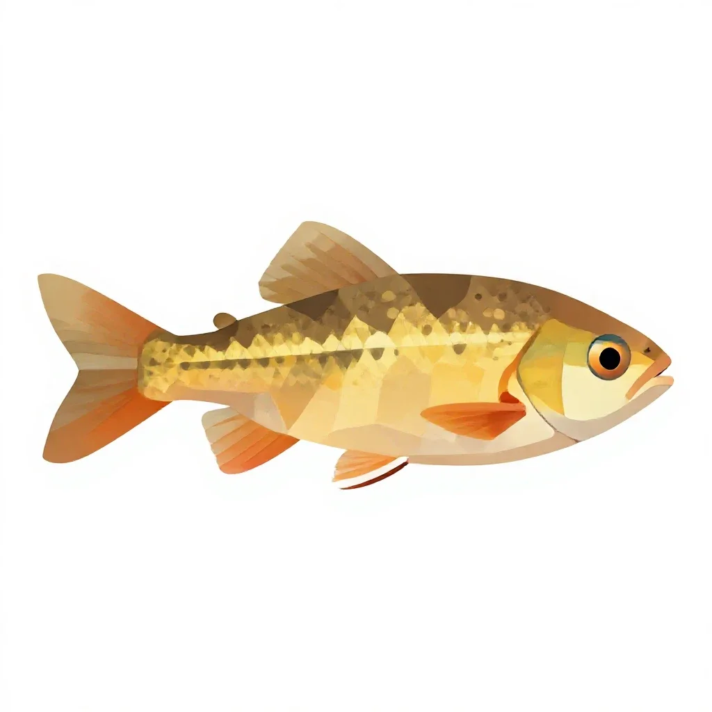 Cyprinodont isolated on a white background