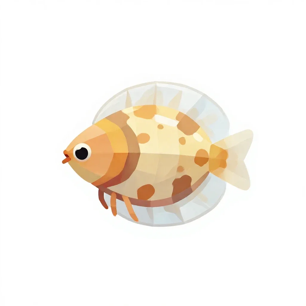 Daphnia isolated on a white background