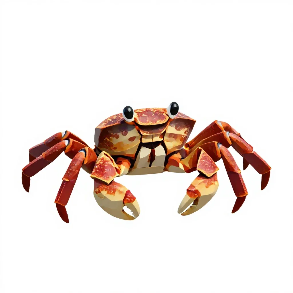 Fiddler crab isolated on a white background