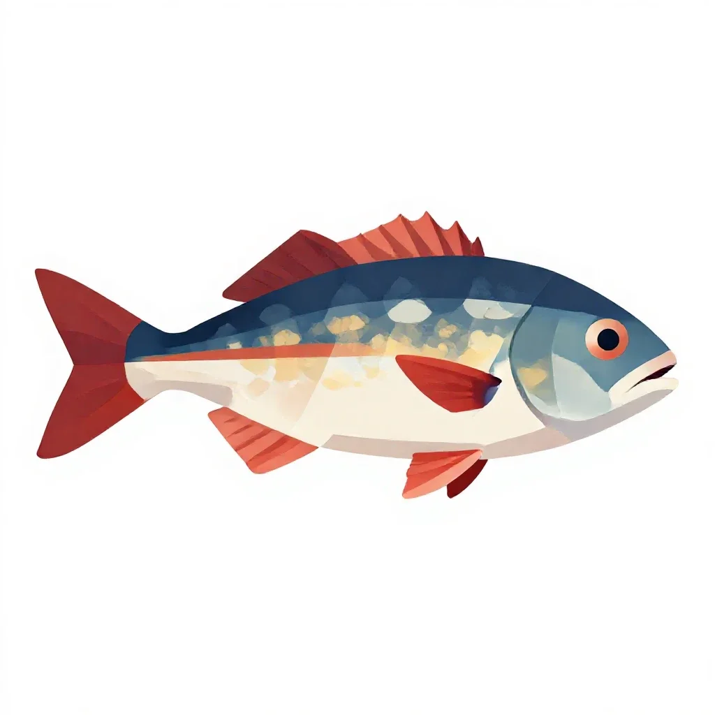 Flagfish isolated on a white background