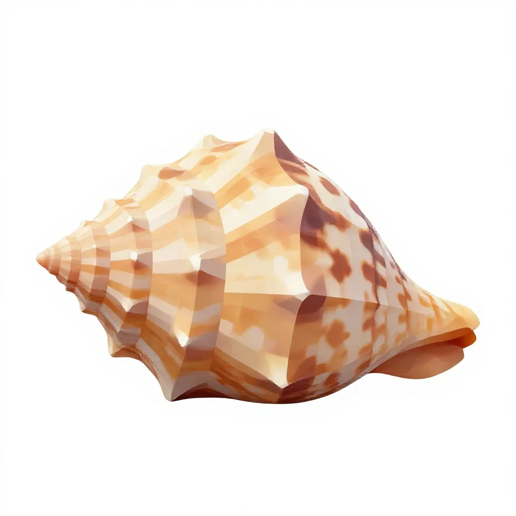 Giant conch isolated on a white background