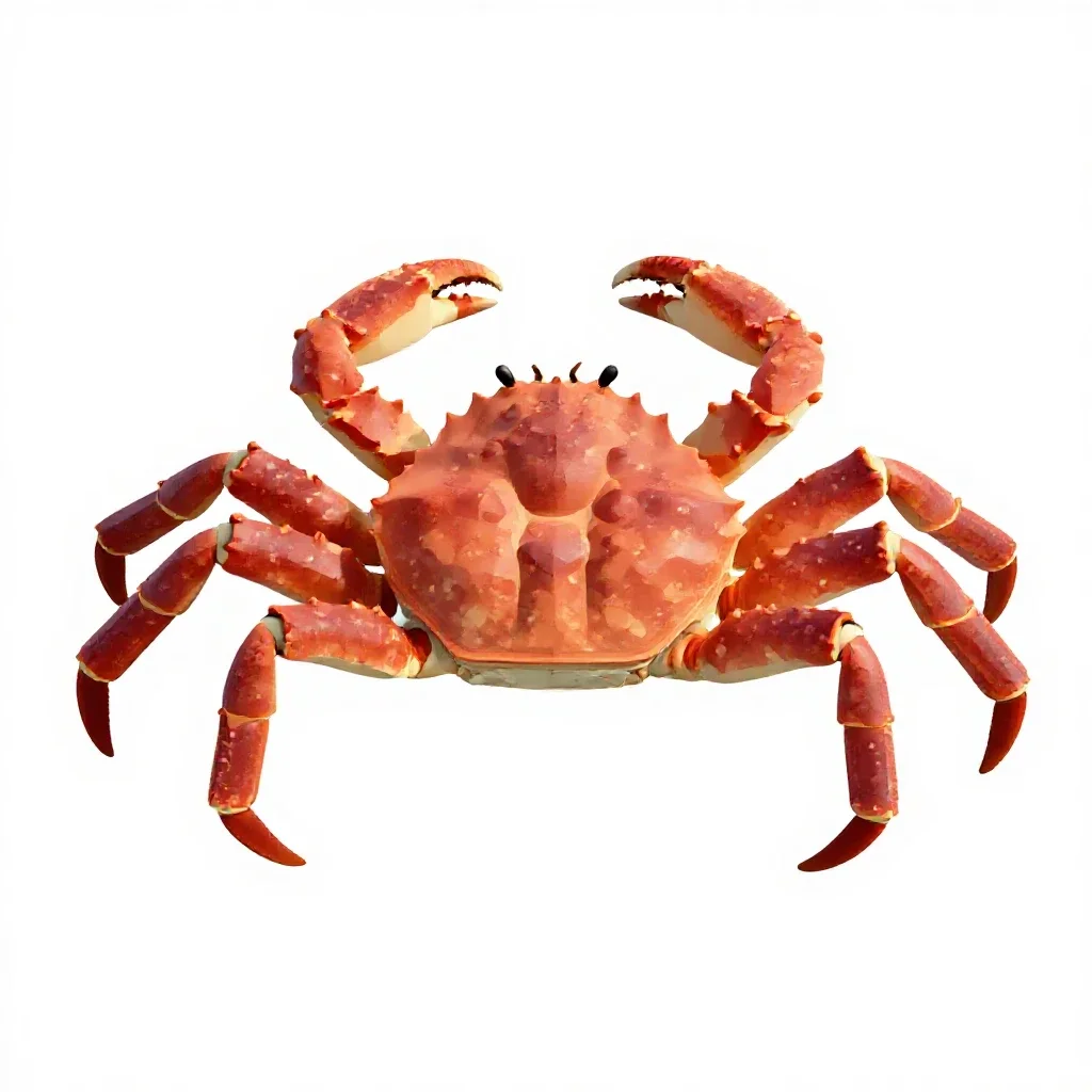 Giant crab isolated on a white background