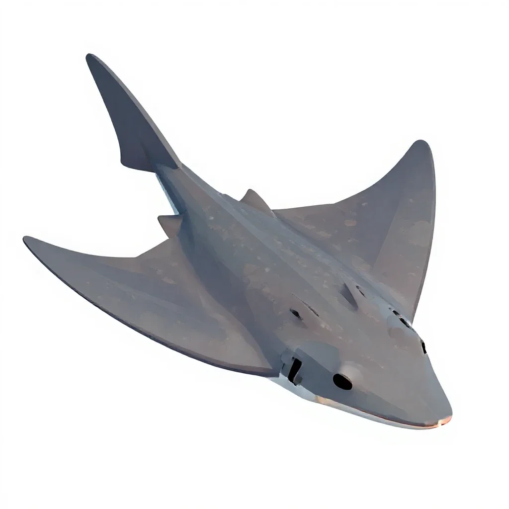 Grey skate isolated on a white background