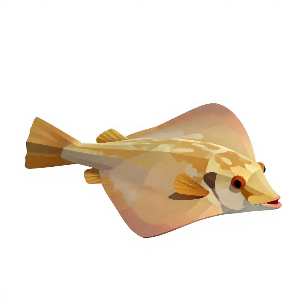 Guitarfish isolated on a white background