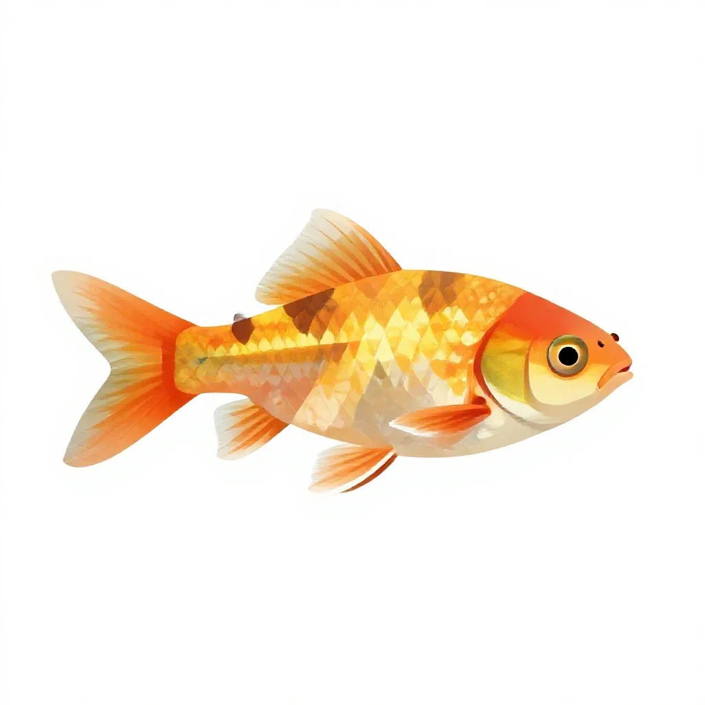 Killifish isolated on a white background
