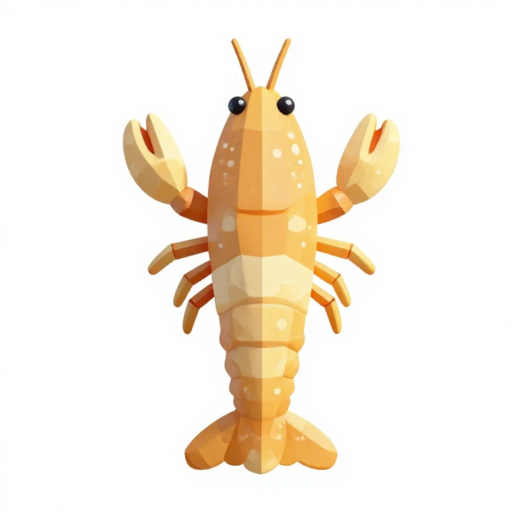 Krill isolated on a white background