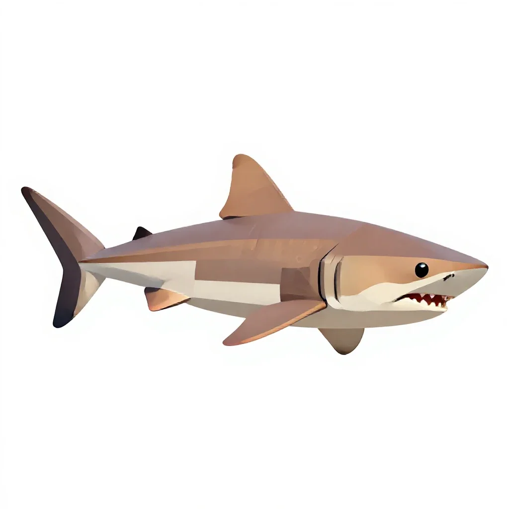Mackerel shark isolated on a white background