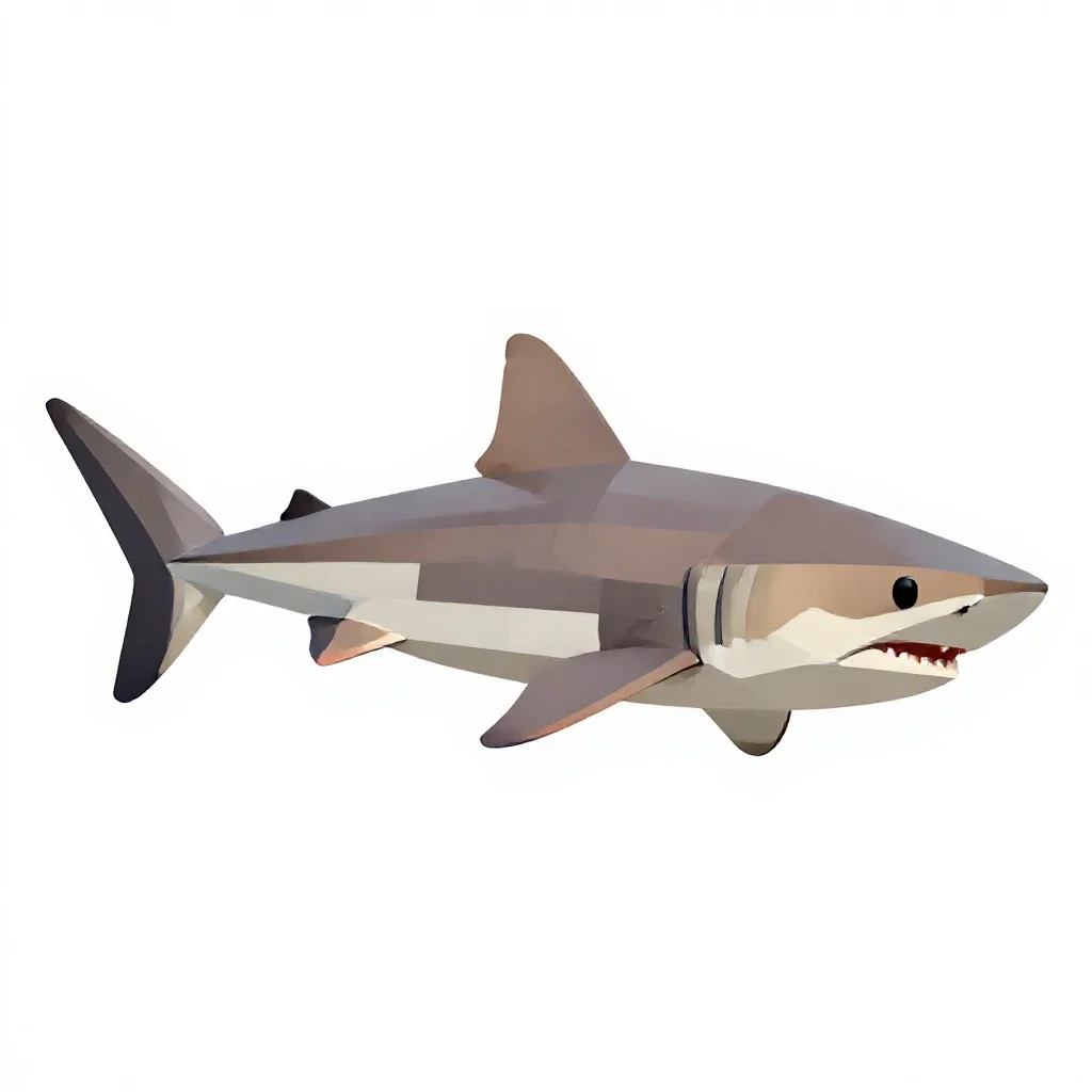 Mako isolated on a white background