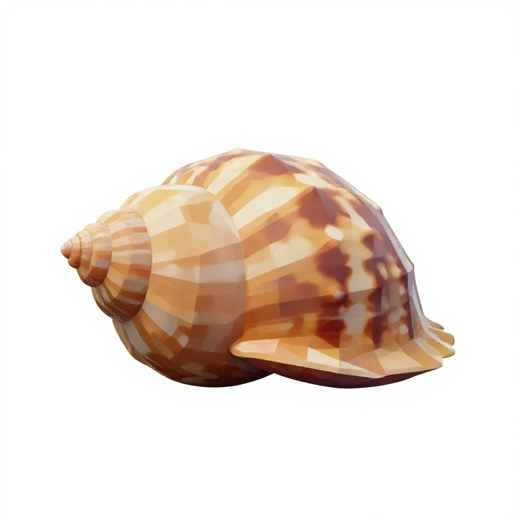 Mollusk isolated on a white background