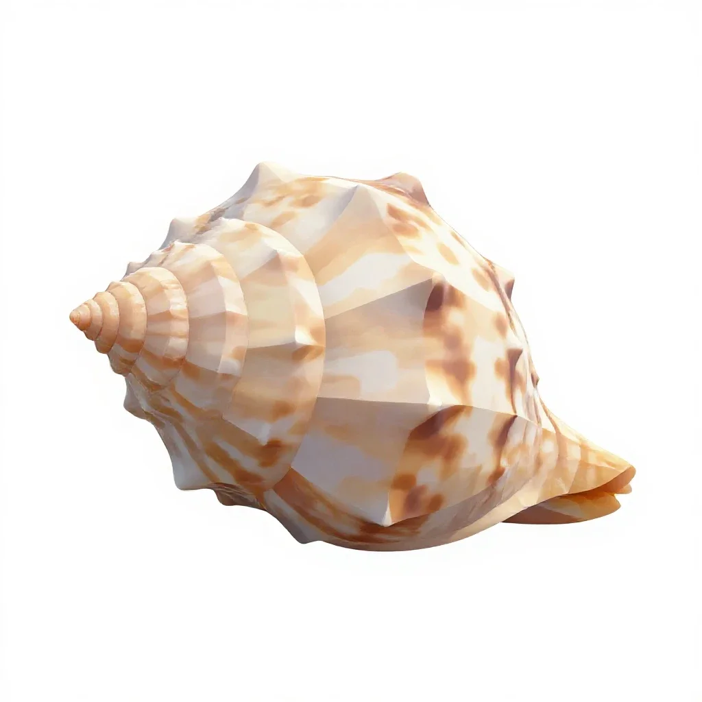 Moon shell isolated on a white background
