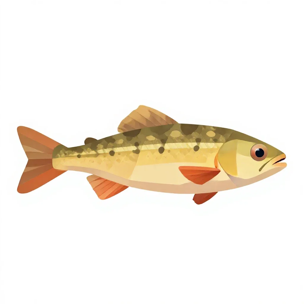 Mummichog isolated on a white background