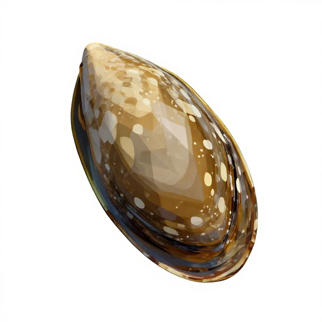Mussel isolated on a white background