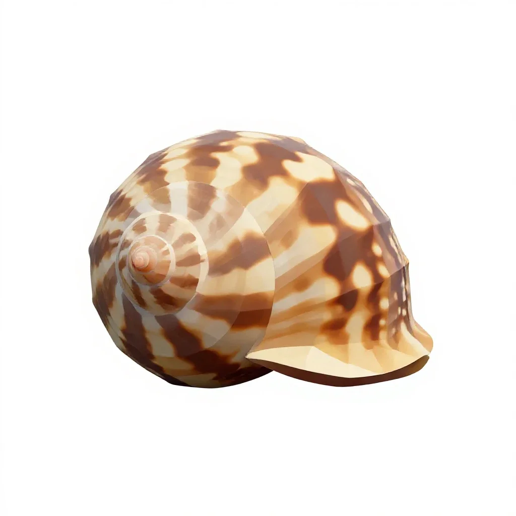 Neritid isolated on a white background