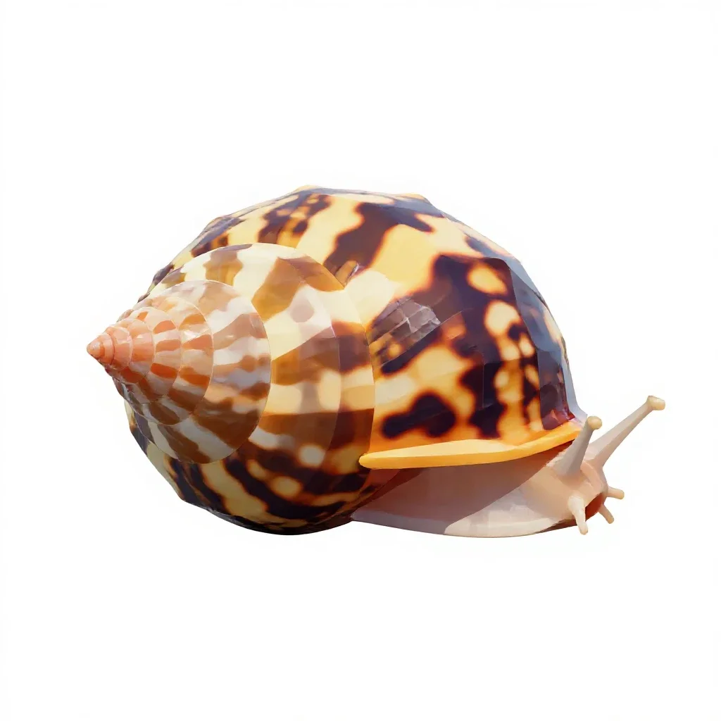 Neritina isolated on a white background