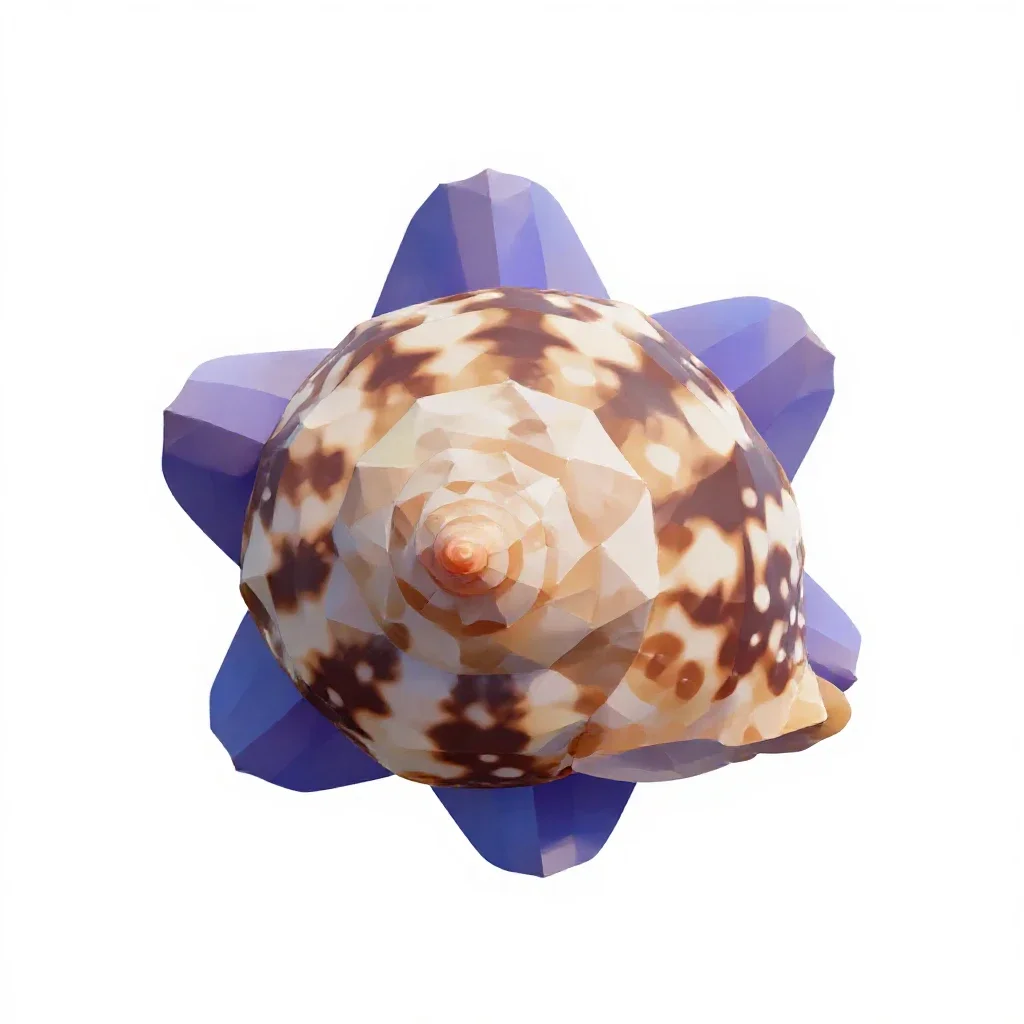 Periwinkle isolated on a white background