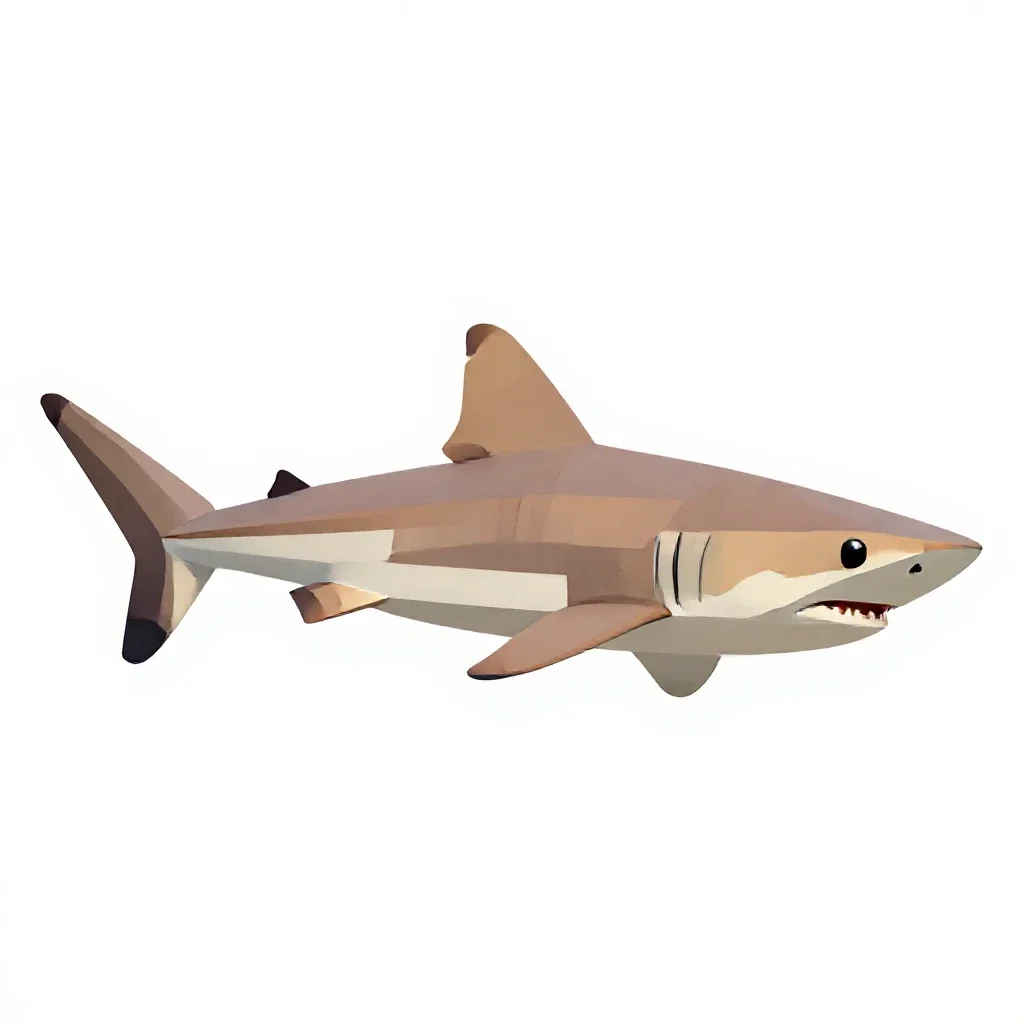 Porbeagle isolated on a white background