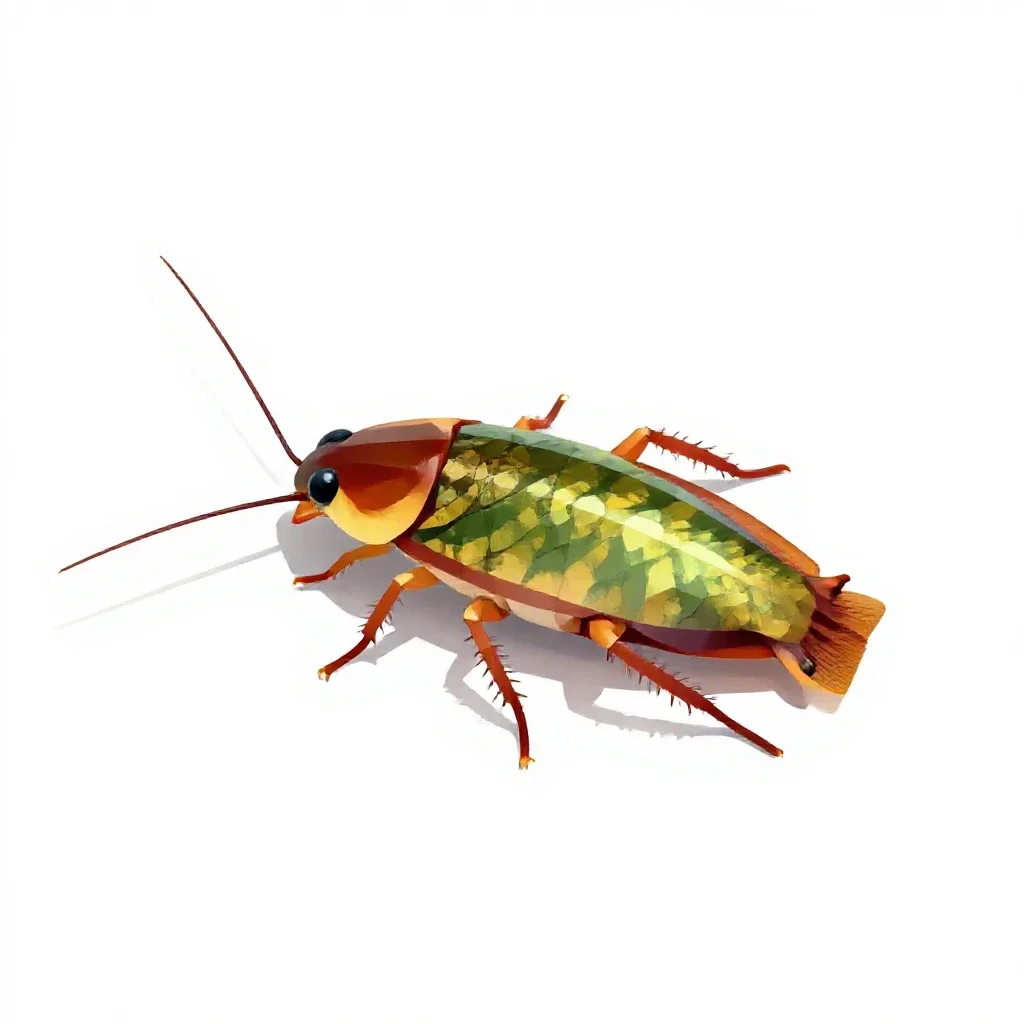 Roach isolated on a white background