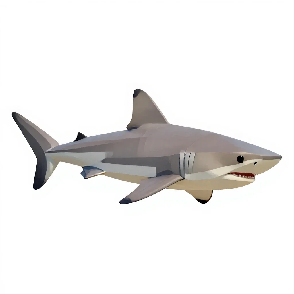 Sandbar shark isolated on a white background
