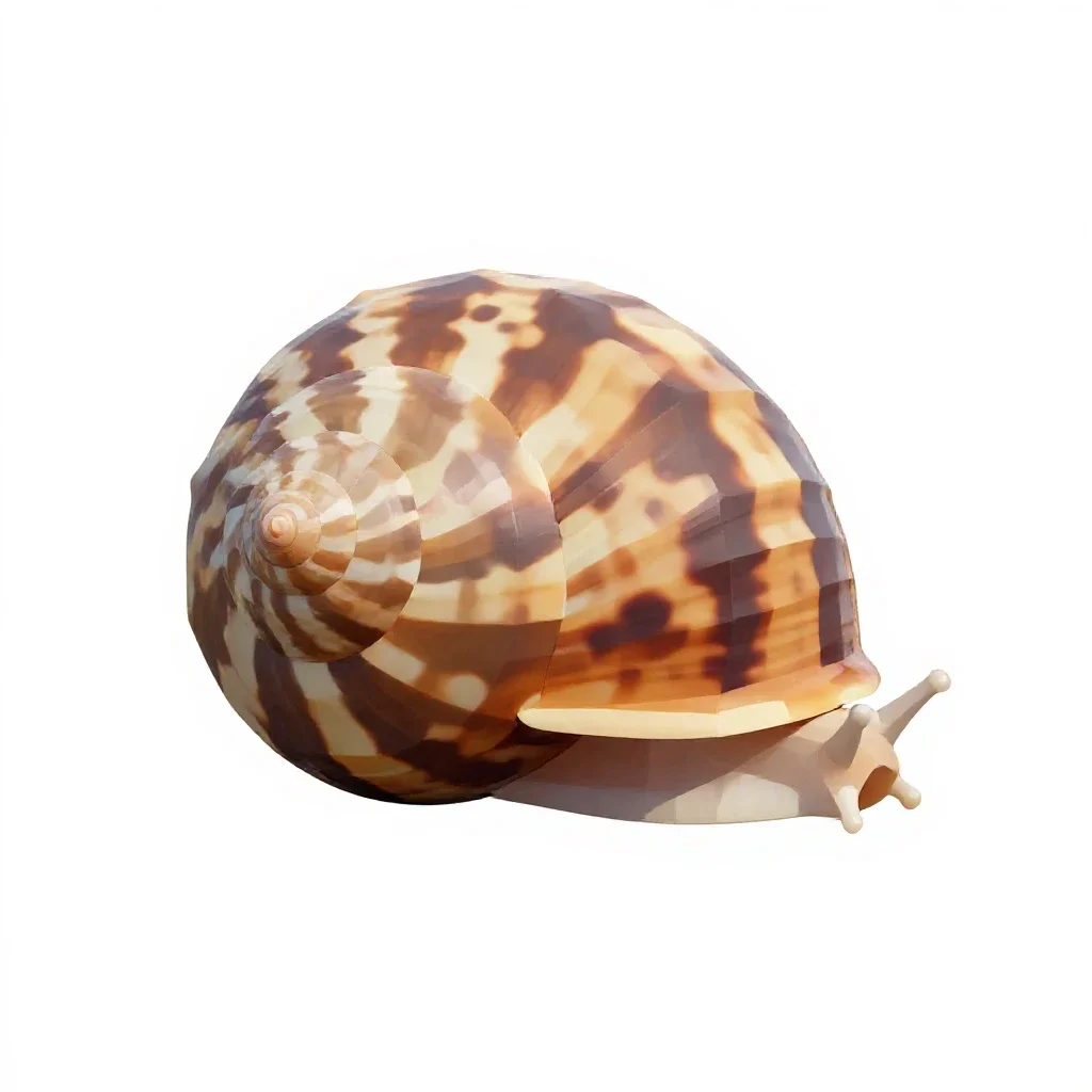 Seasnail isolated on a white background