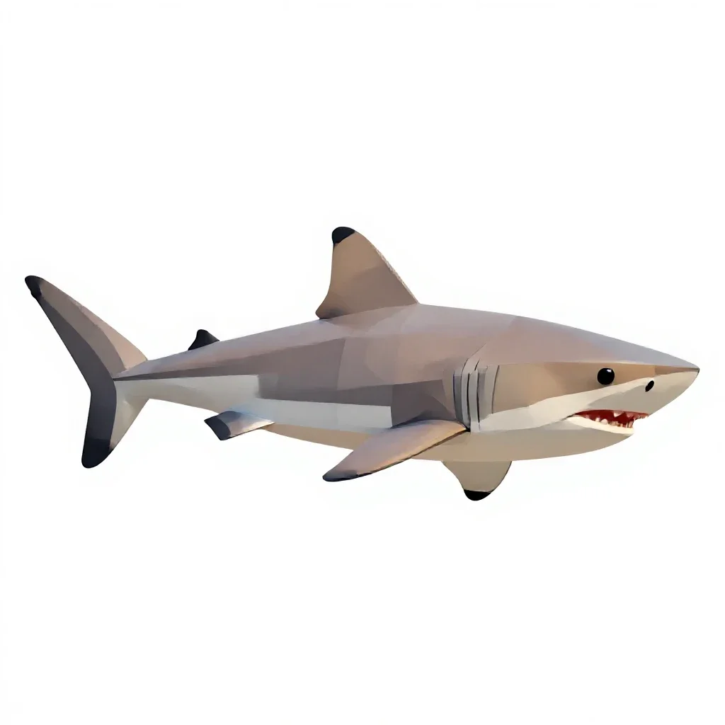 Shark isolated on a white background