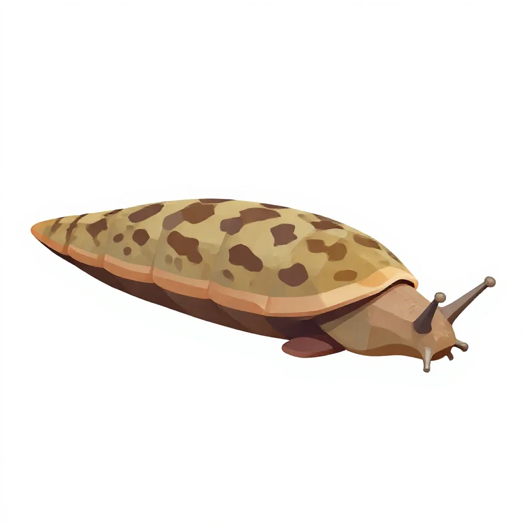 Slug isolated on a white background