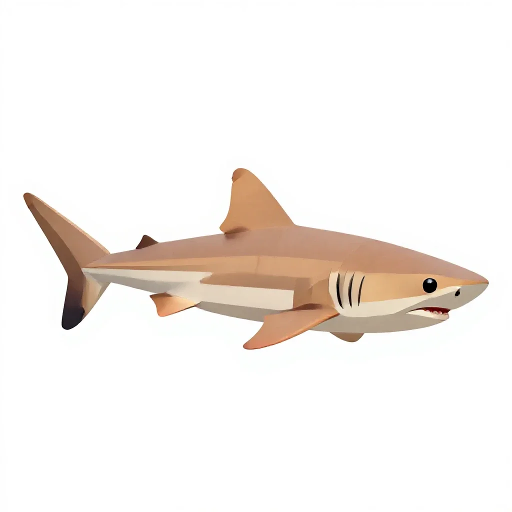 Smooth dogfish isolated on a white background