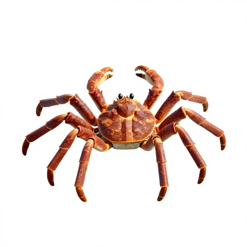 Spider crab isolated on a white background
