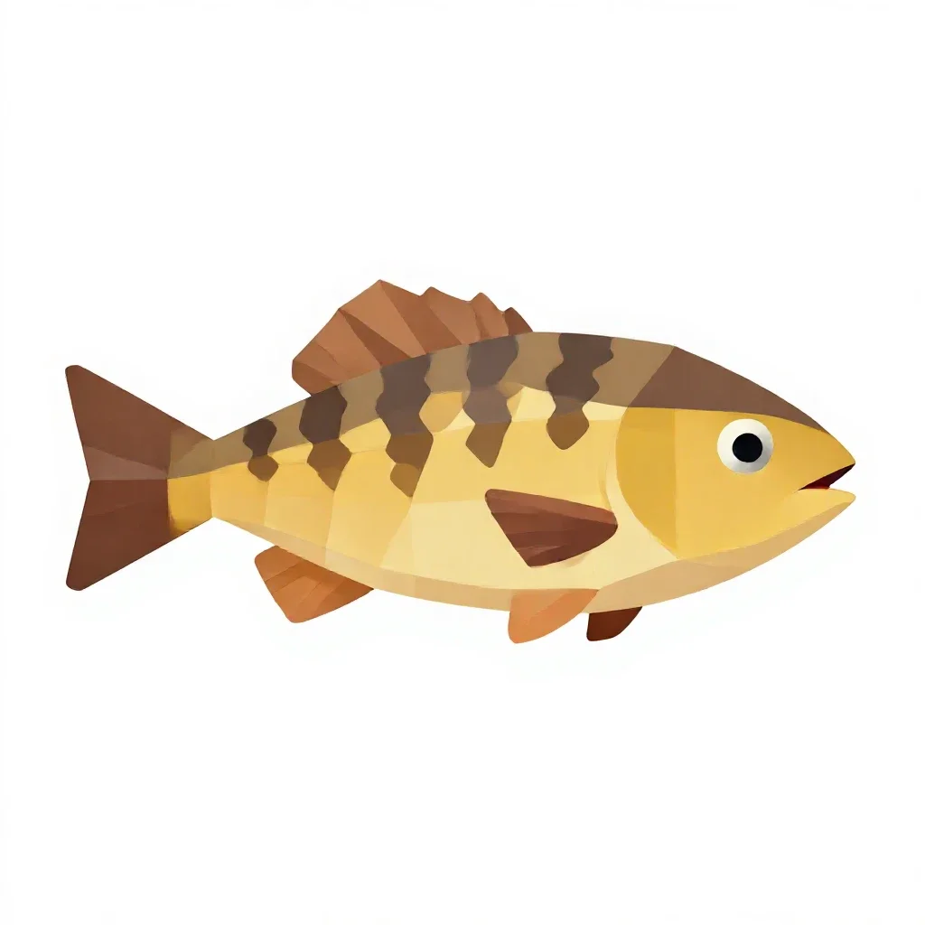 Stickleback isolated on a white background