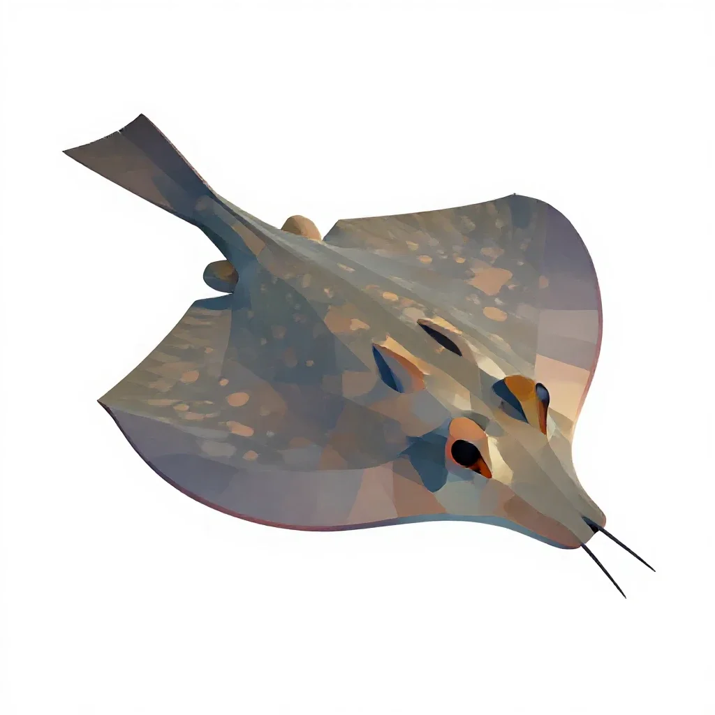 Stingray isolated on a white background