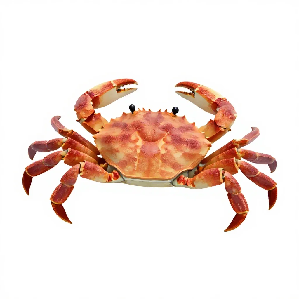Swimming crab isolated on a white background