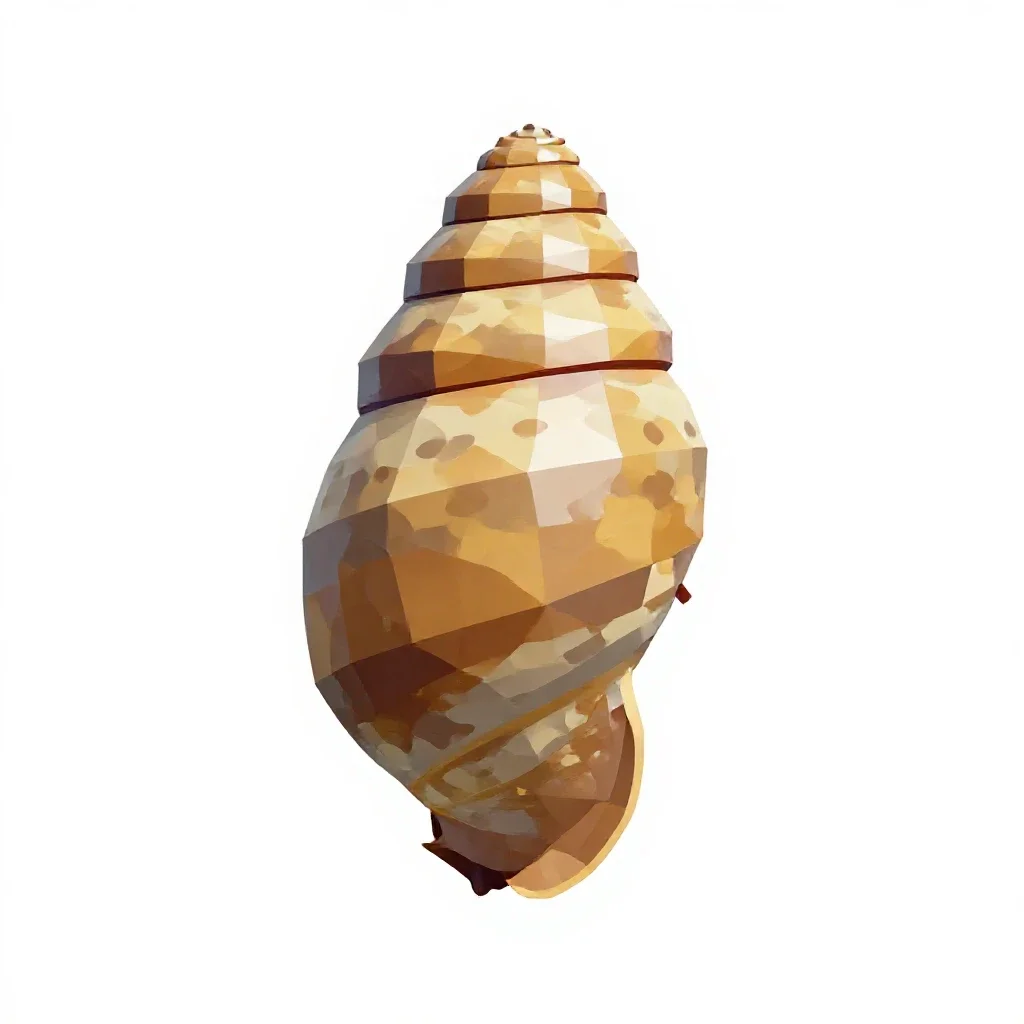 Teredo isolated on a white background