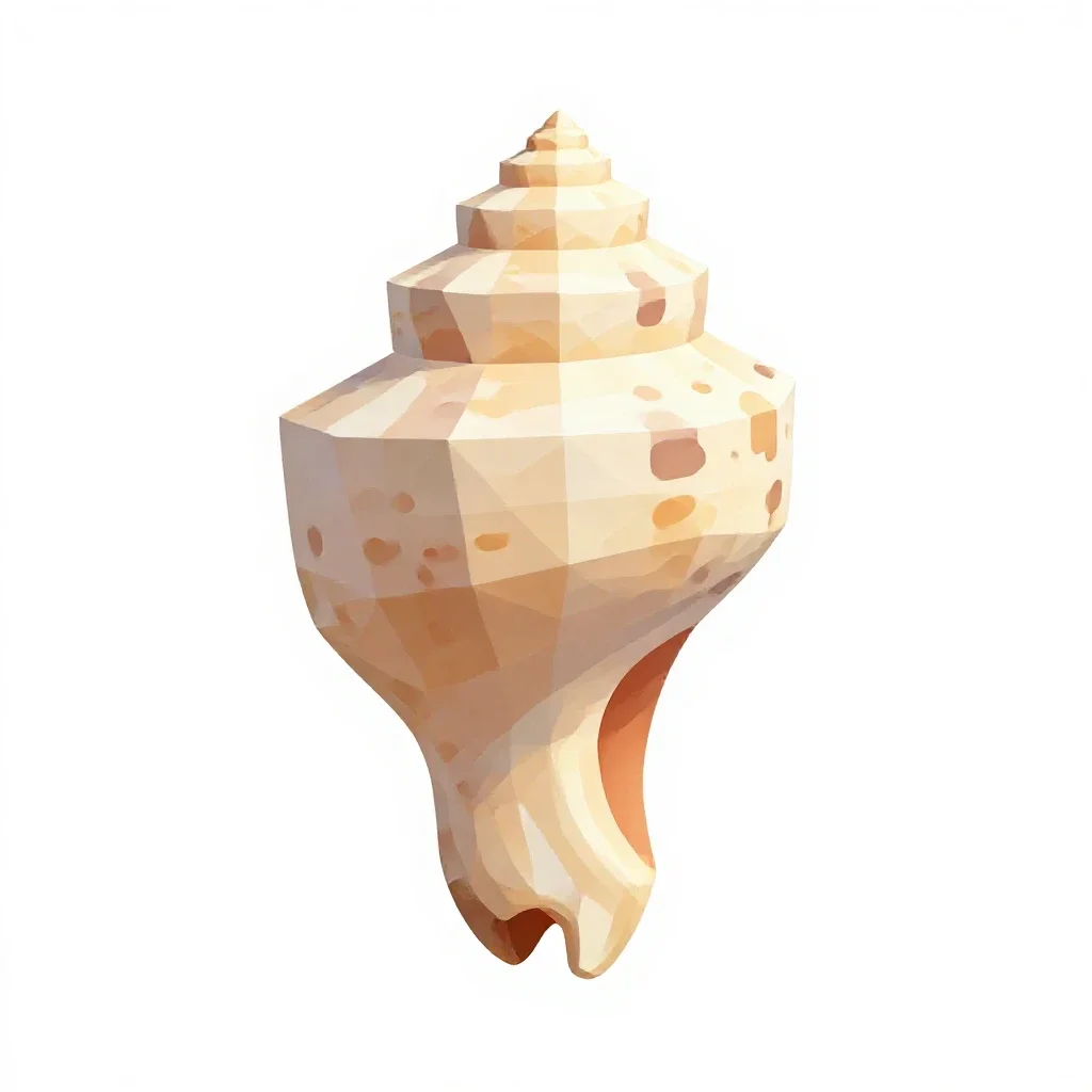 Tooth shell isolated on a white background