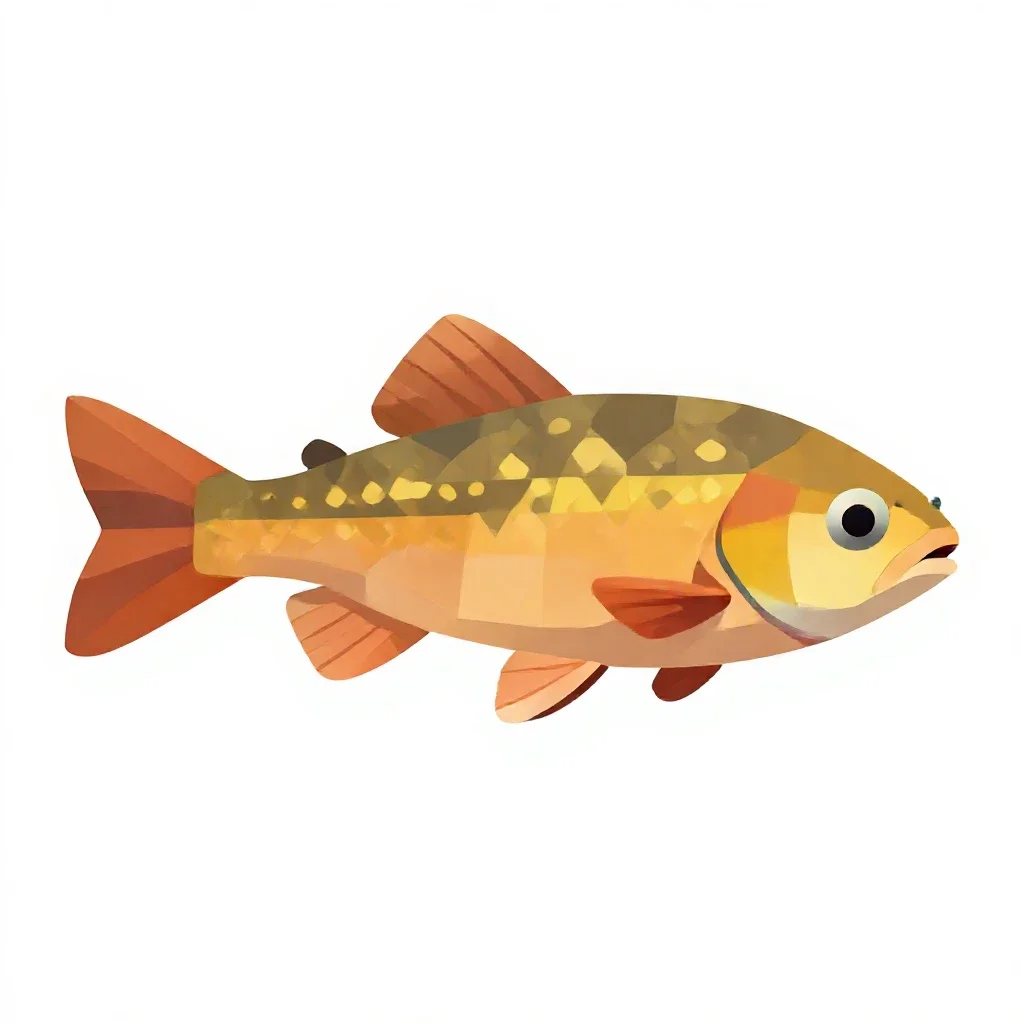 Topminnow isolated on a white background