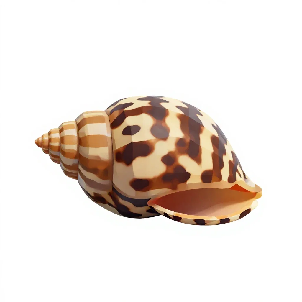 Zebra mussel isolated on a white background