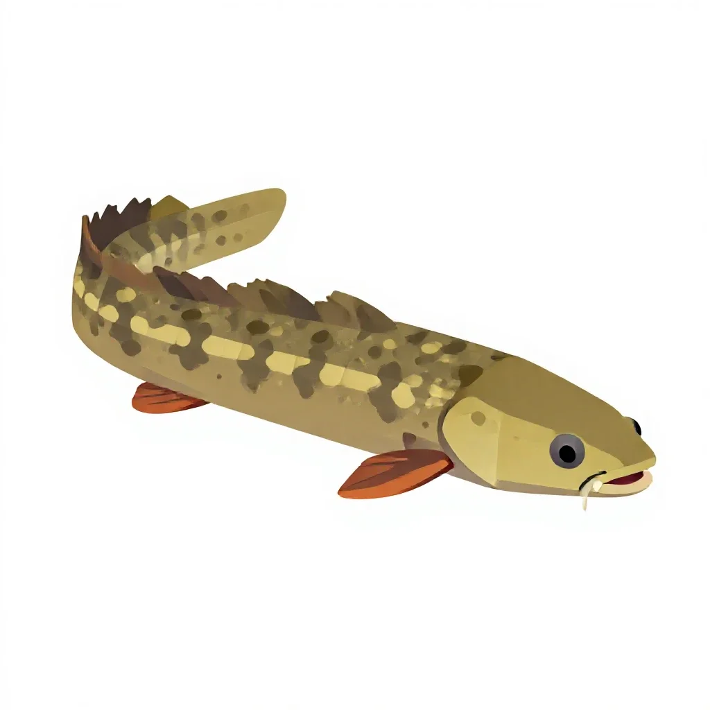 Electric eel isolated on a white background