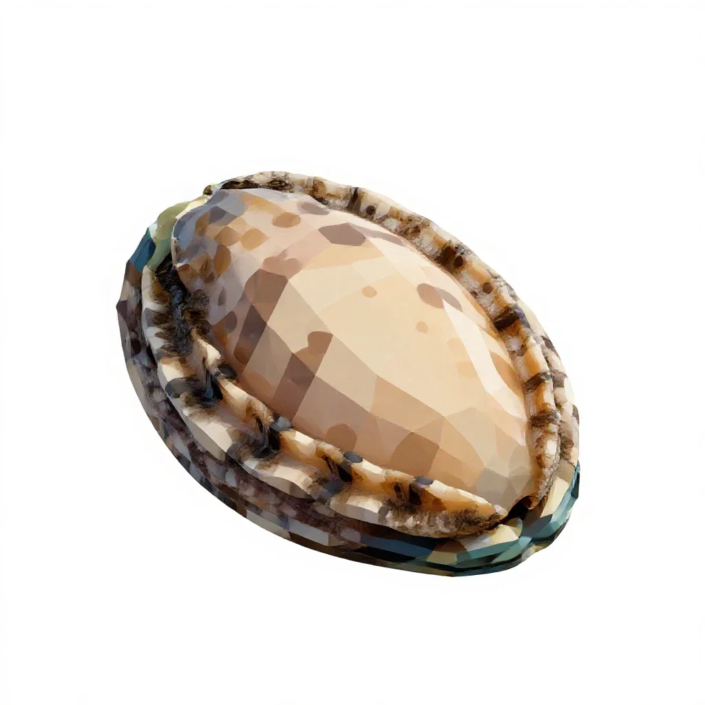 Ormer isolated on a white background