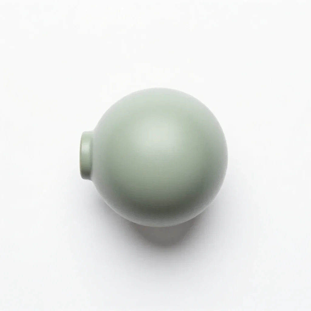 Ball-and-socket joint isolated on a white background