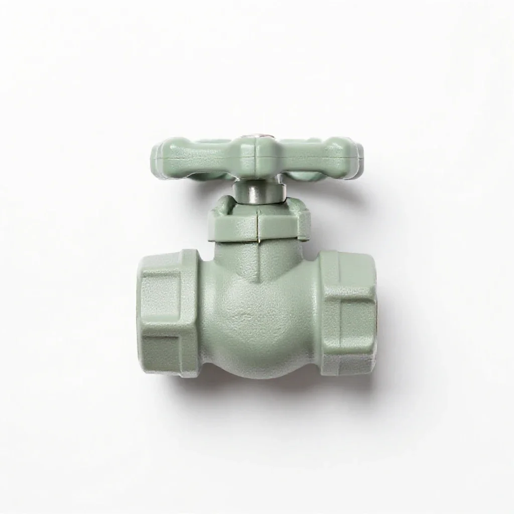Ball valve isolated on a white background