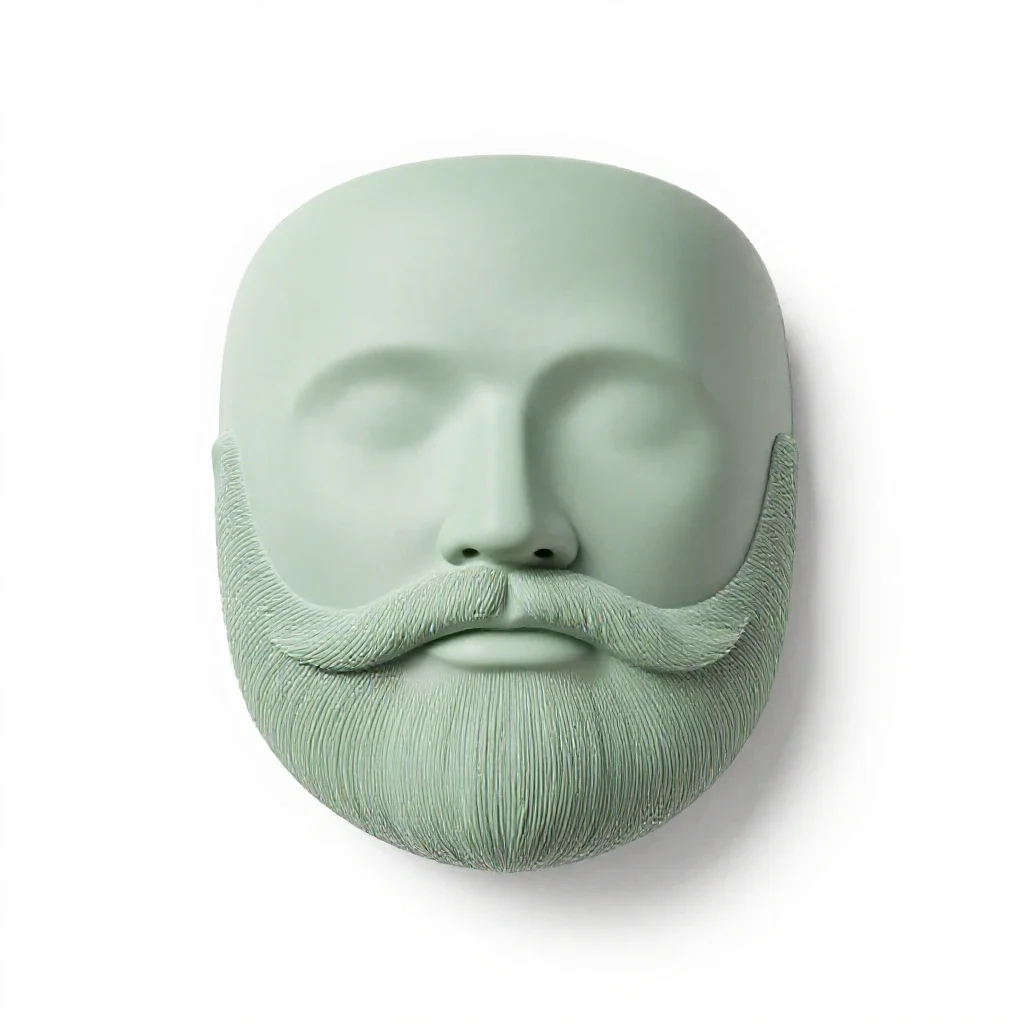 Beard isolated on a white background