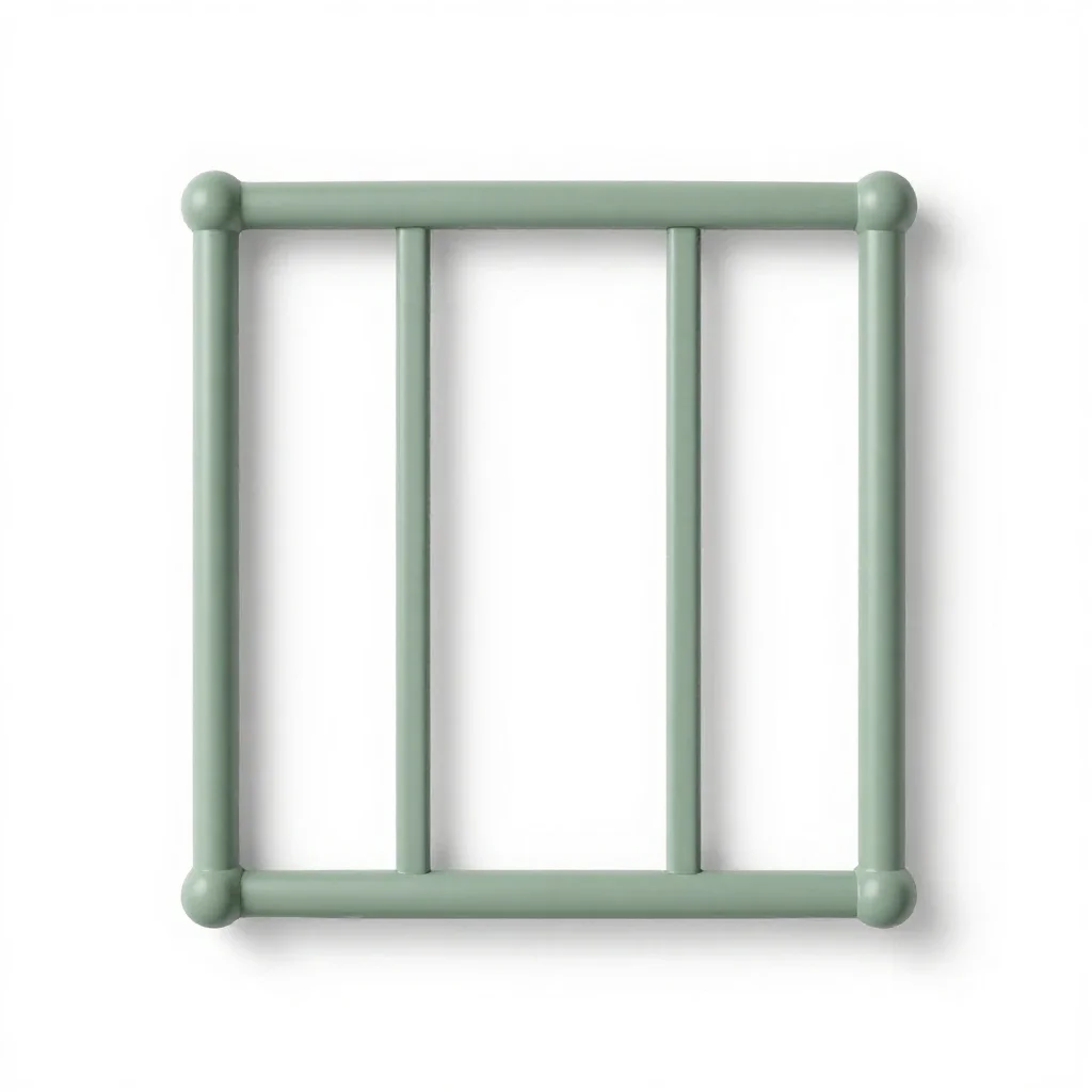 Bedpost isolated on a white background