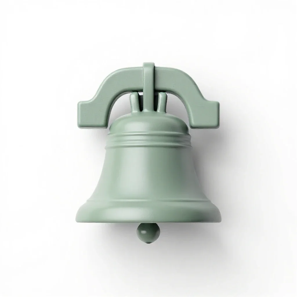 Bell cote isolated on a white background