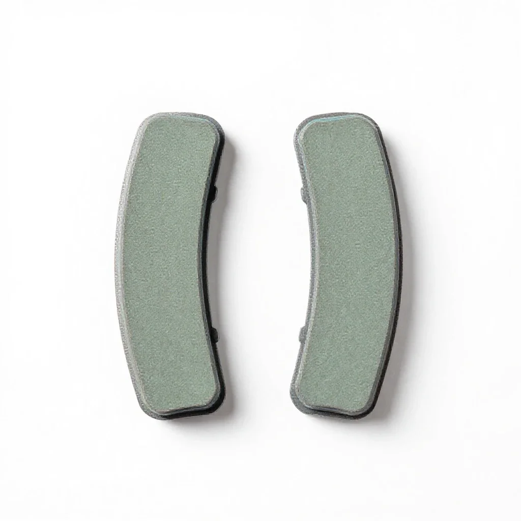Brake lining isolated on a white background