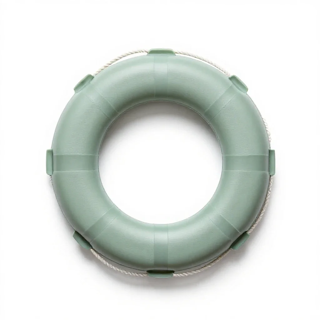 Breeches buoy isolated on a white background