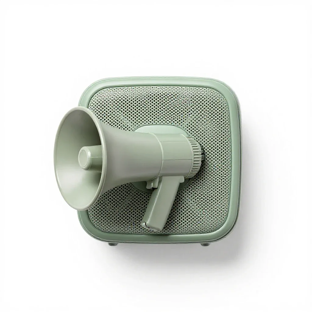 Bullhorn isolated on a white background