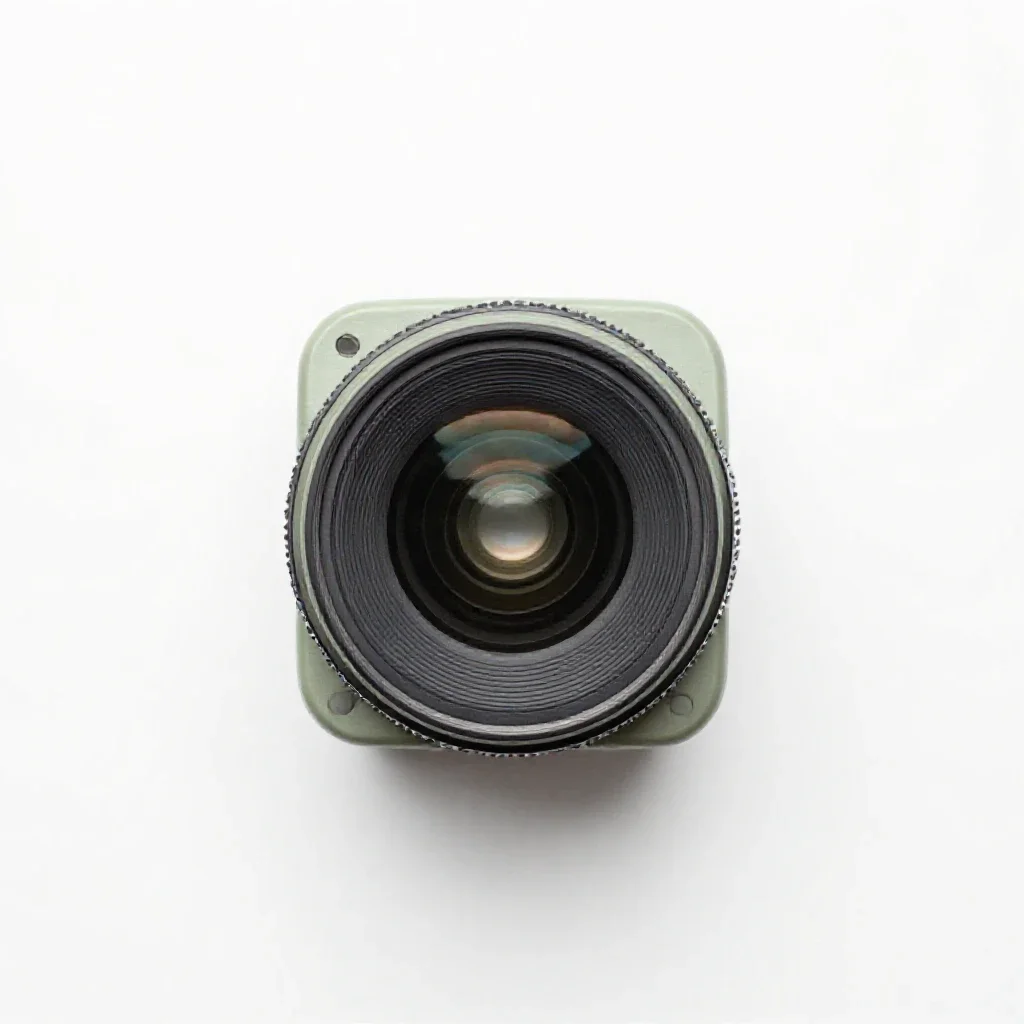 Camera lens isolated on a white background