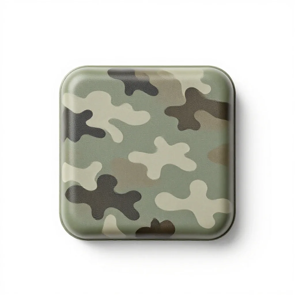 Camouflage isolated on a white background