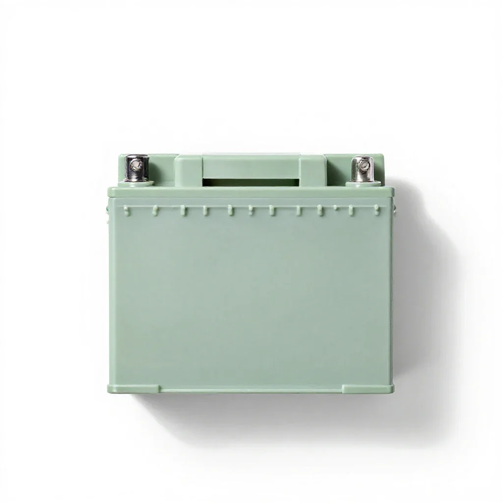 Car battery isolated on a white background