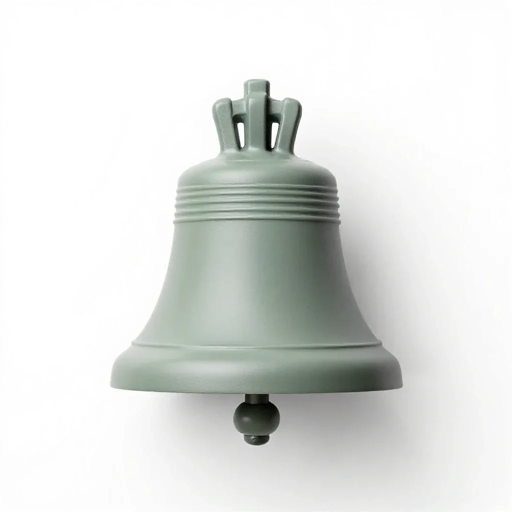 Church bell isolated on a white background