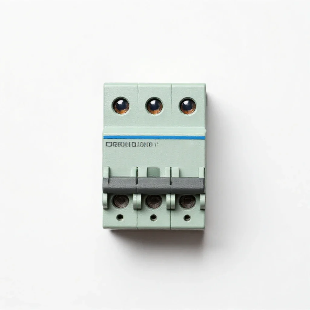 Circuit breaker isolated on a white background